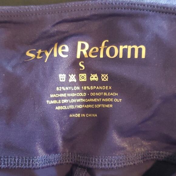 Style Reform Gypsie Macrame Leggings in Purple/Indigo/Blue SZ S - Picture 7 of 8